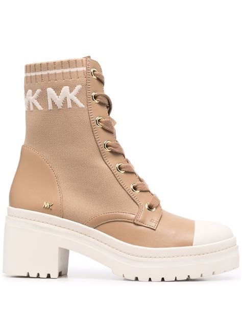 michael kors jacquard boots|Corey Logo Jacquard Combat Boot .